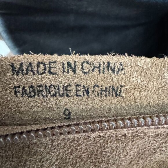 Jeffrey Campbell Tan Genuine Suede Leather Hiking Lug Sole Platform Wedge Boots - Picture 14 of 14